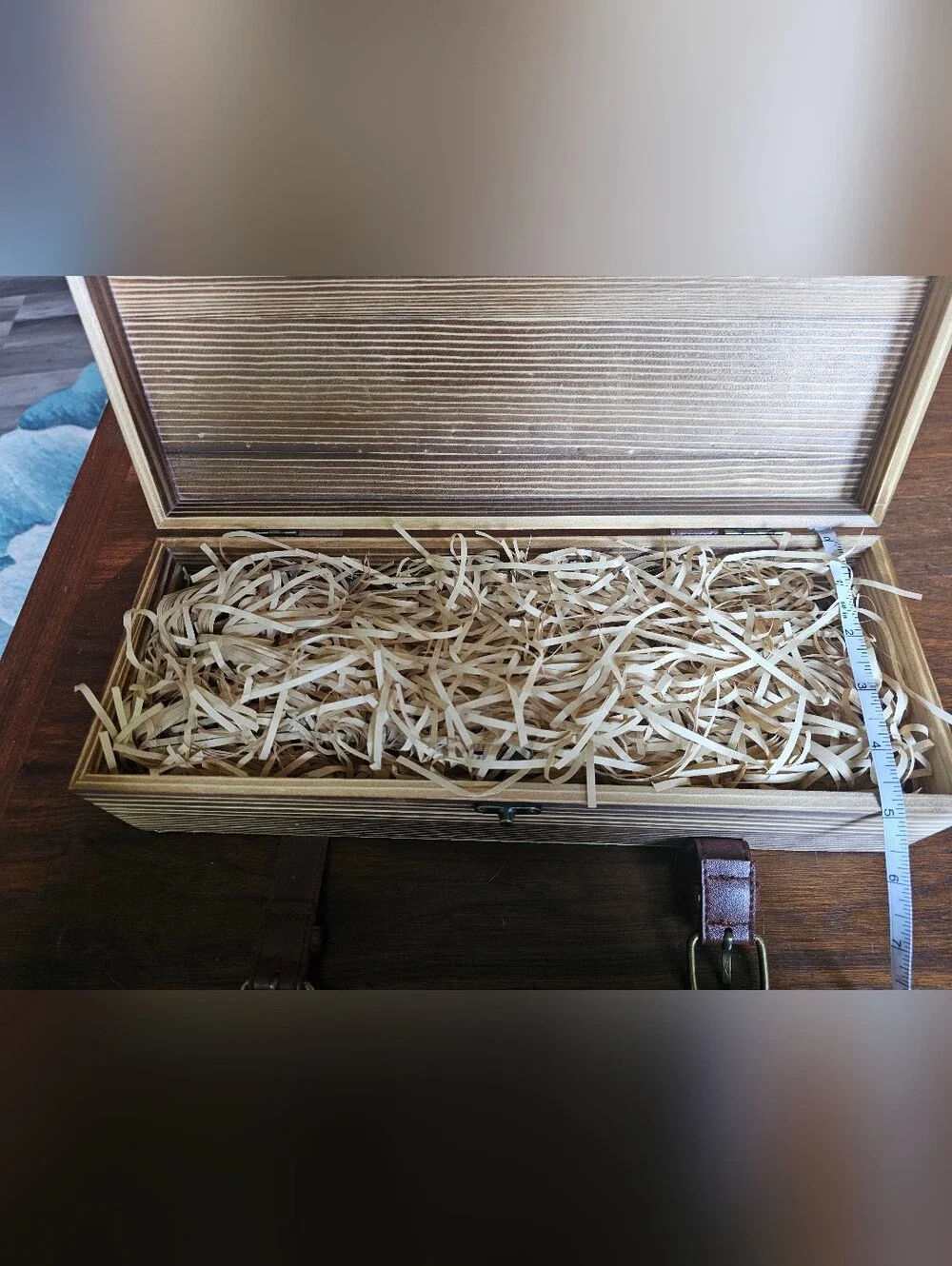 Real Rustic Wooden Gift Box For Wine, Bottles, Long Gifts
